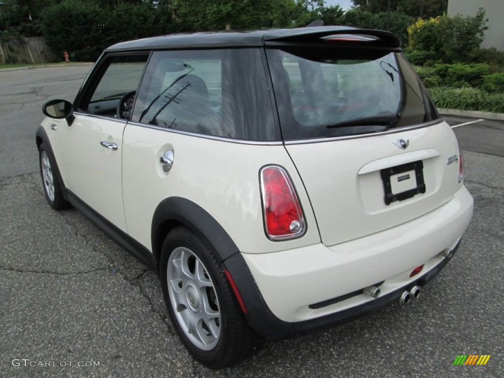 2006 Cooper S Hardtop - Pepper White / Octagon Tartan Red/Panther Black photo #5