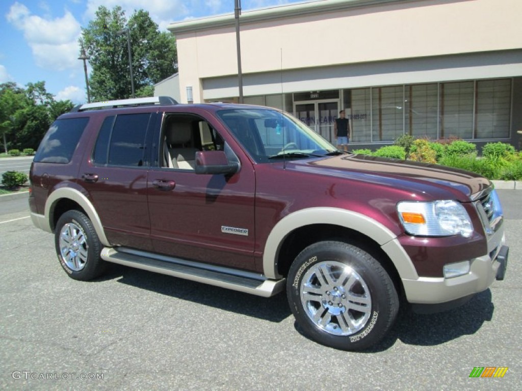 Dark Cherry Metallic 2006 Ford Explorer Eddie Bauer 4x4 Exterior Photo #87028190