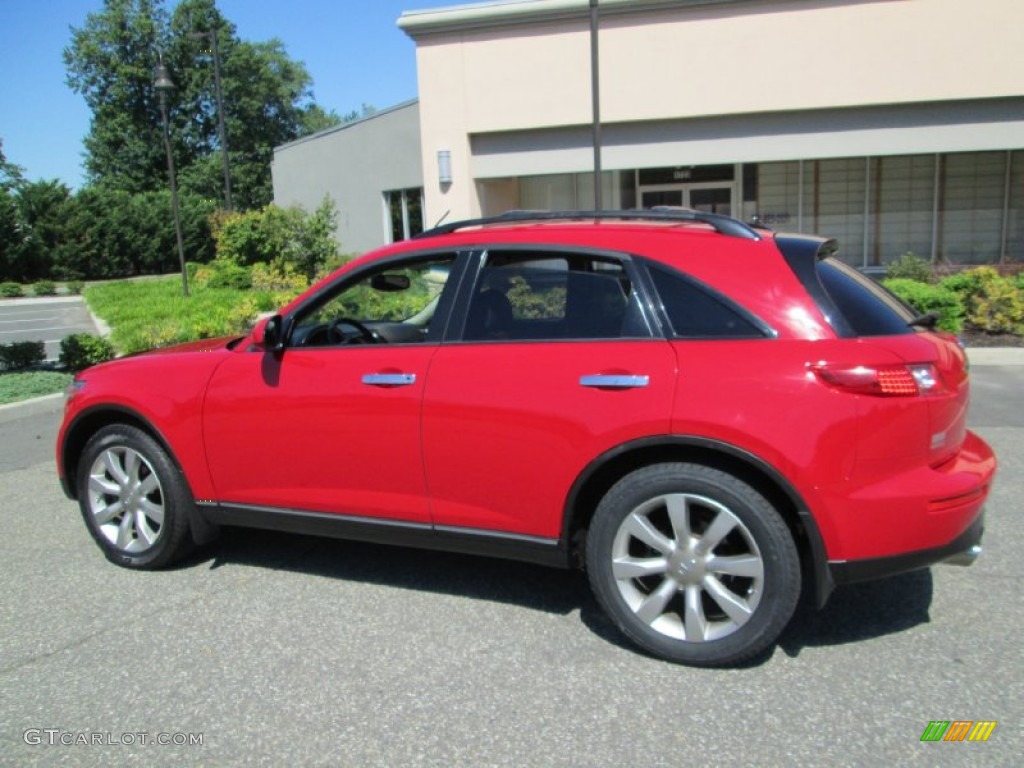 2003 FX 35 AWD - Laser Red / Graphite Black photo #4