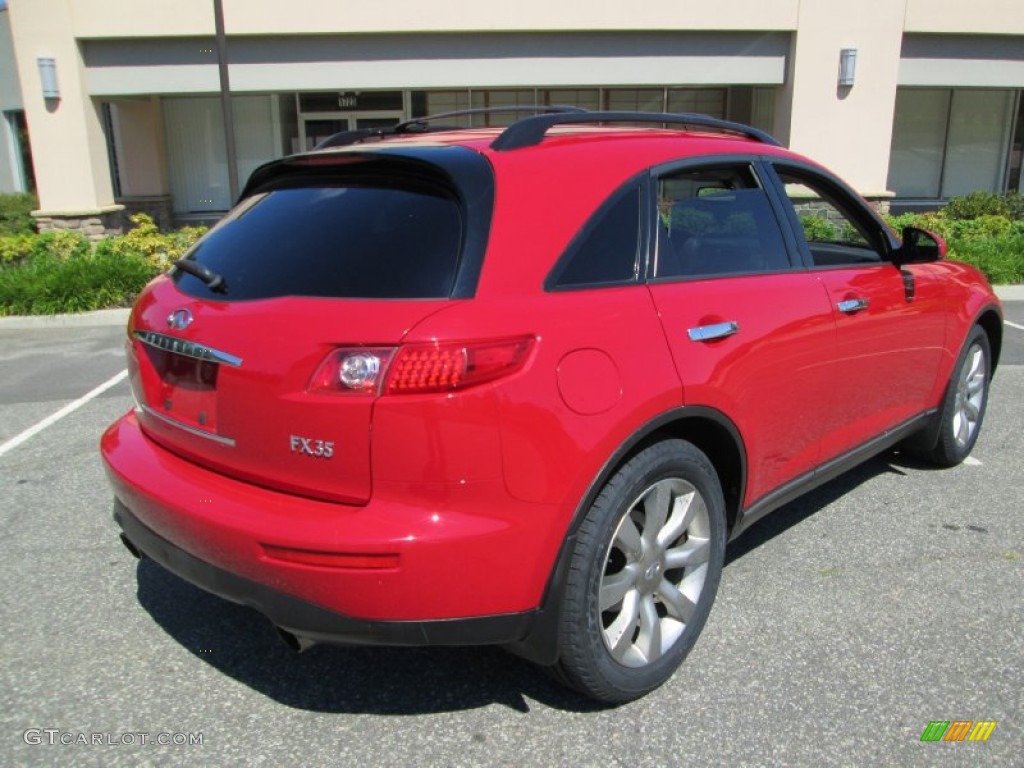 2003 FX 35 AWD - Laser Red / Graphite Black photo #7