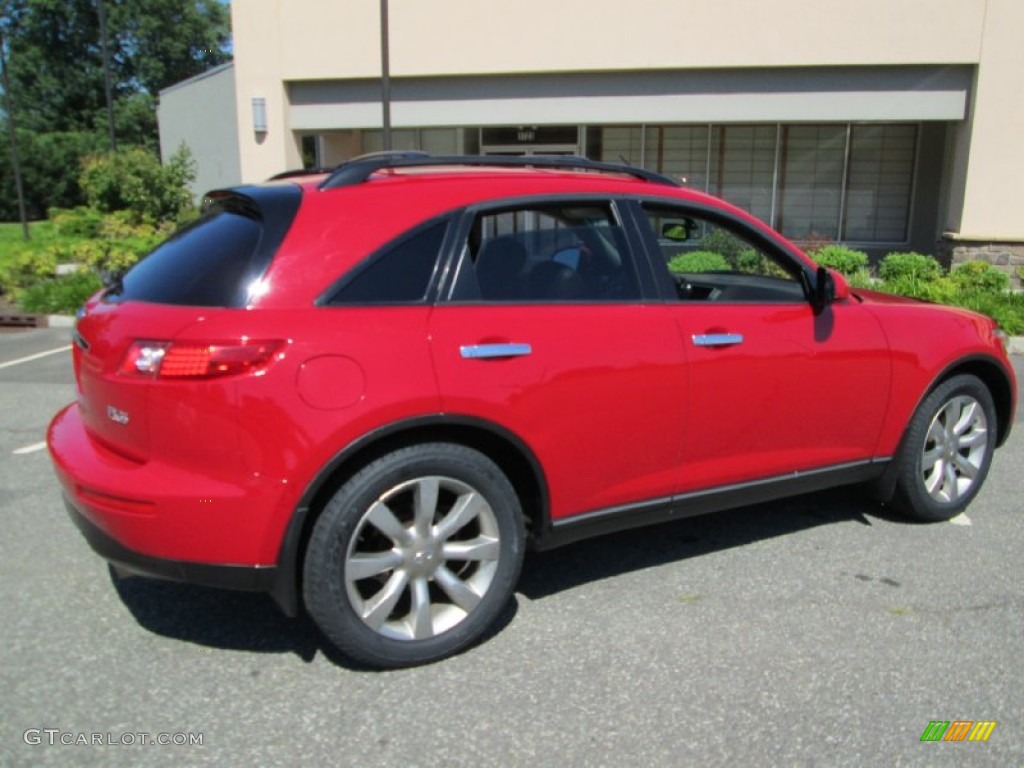 2003 FX 35 AWD - Laser Red / Graphite Black photo #8