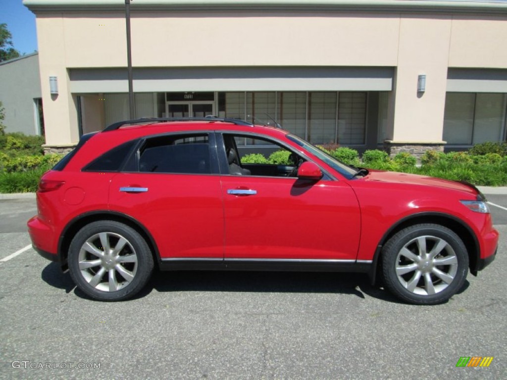 2003 FX 35 AWD - Laser Red / Graphite Black photo #9