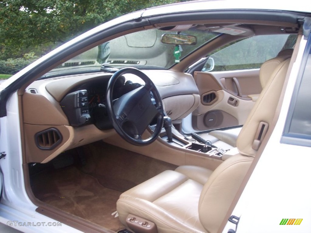 Beige Interior 1996 Nissan 300ZX Coupe Photo #87029664