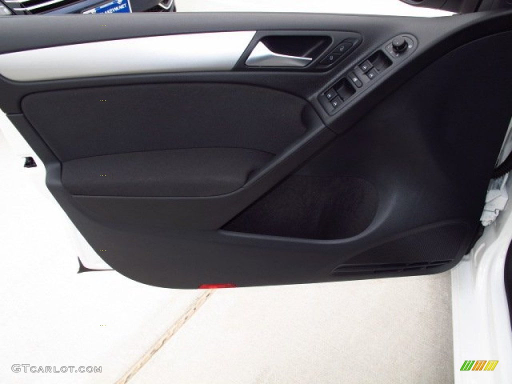 2014 Volkswagen Golf TDI 4 Door Titan Black Door Panel Photo #87029799