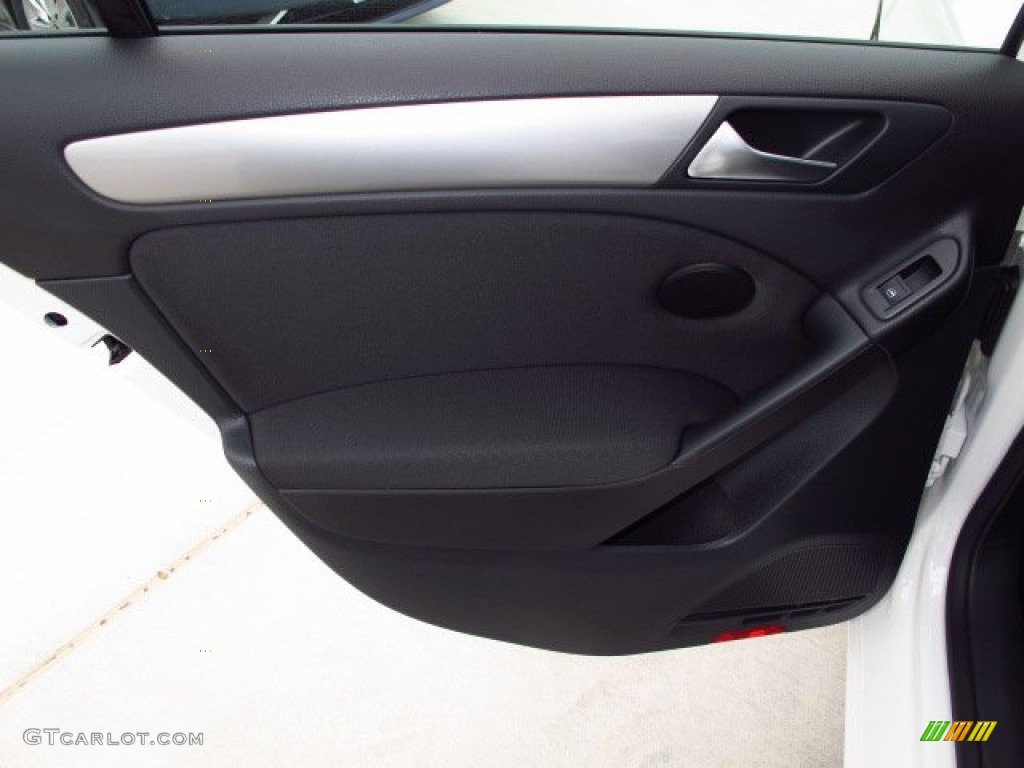 2014 Volkswagen Golf TDI 4 Door Titan Black Door Panel Photo #87029841