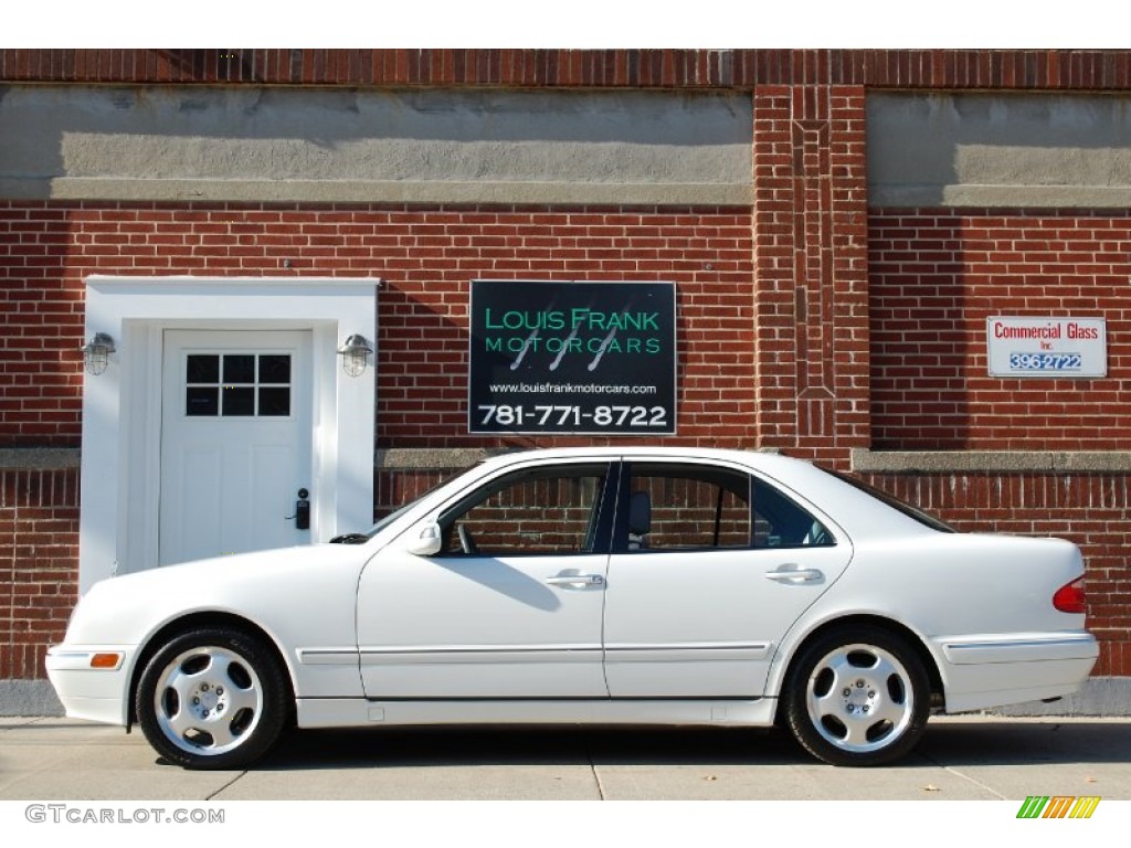 2000 E 430 Sedan - Glacier White / Ash photo #1