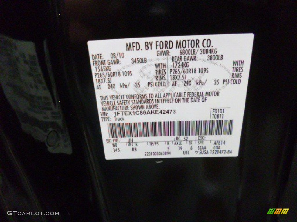 2010 F150 FX2 SuperCab - Tuxedo Black / Medium Stone photo #28