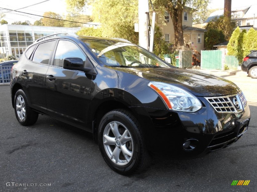 2009 Rogue SL AWD - Wicked Black / Black photo #1