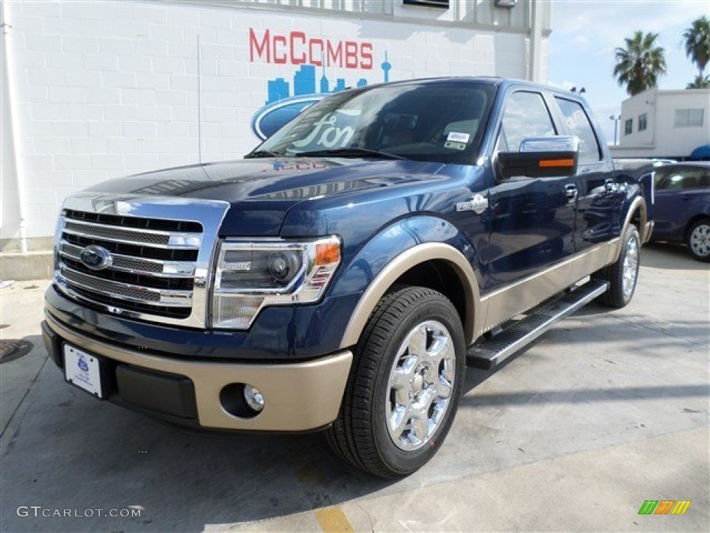 2013 F150 King Ranch SuperCrew - Blue Jeans Metallic / King Ranch Chaparral Leather photo #1