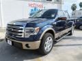 Blue Jeans Metallic 2013 Ford F150 King Ranch SuperCrew