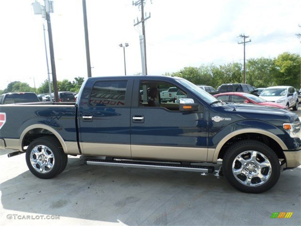 2013 F150 King Ranch SuperCrew - Blue Jeans Metallic / King Ranch Chaparral Leather photo #6