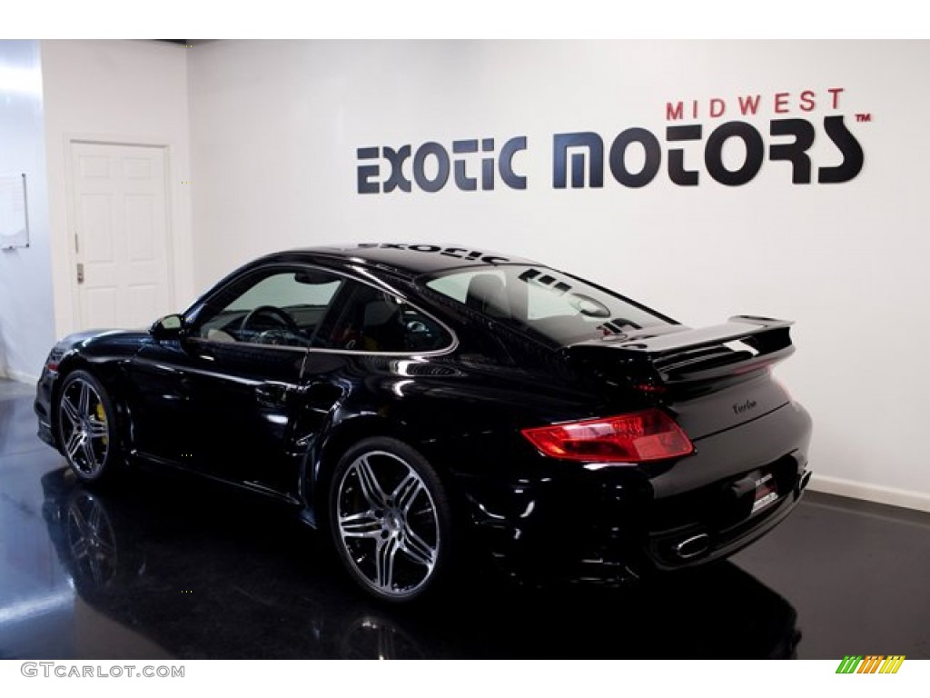 2008 911 Turbo Coupe - Black / Black photo #9