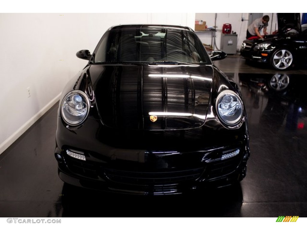 2008 911 Turbo Coupe - Black / Black photo #13