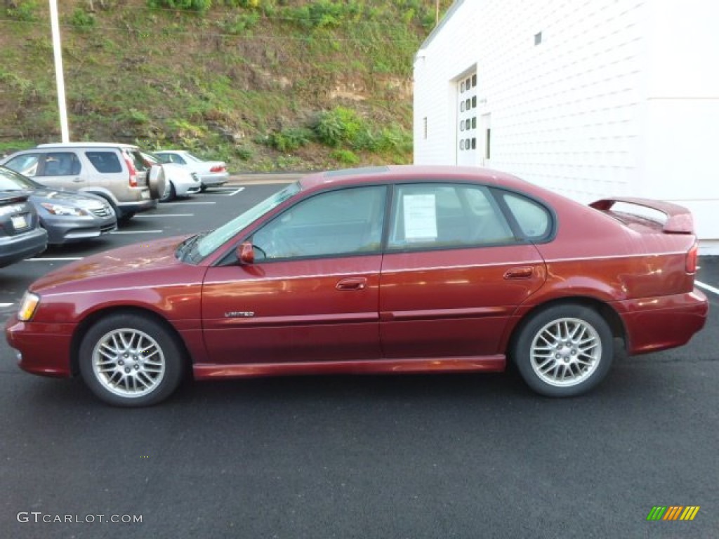 Regatta Red Pearl 2002 Subaru Legacy GT Limited Sedan Exterior Photo #87033675
