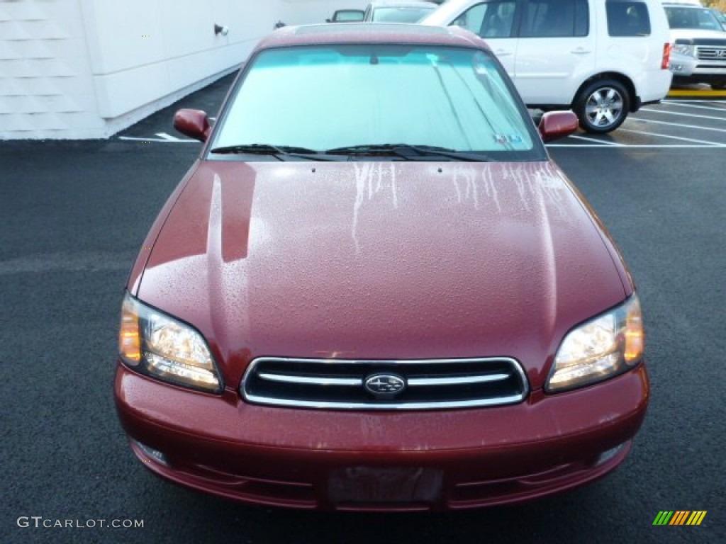 2002 Legacy GT Limited Sedan - Regatta Red Pearl / Beige photo #8