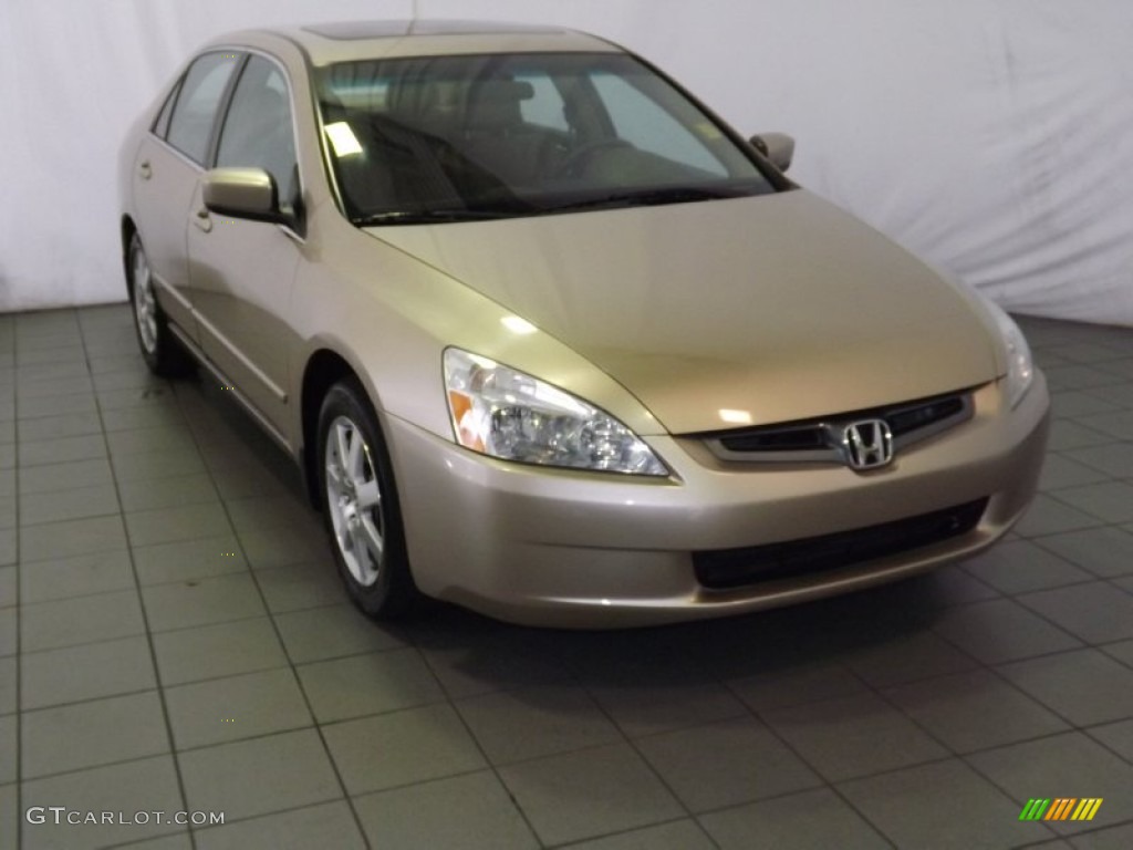 2005 Accord EX-L V6 Sedan - Desert Mist Metallic / Ivory photo #1