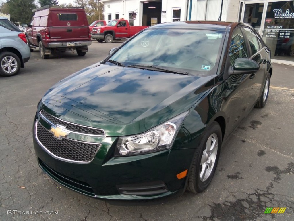 2014 Cruze LT - Rainforest Green Metallic / Medium Titanium photo #4