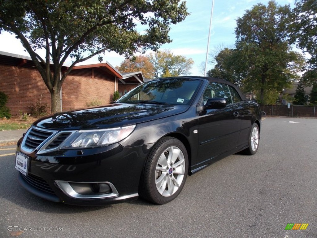 2010 9-3 Aero Convertible - Jet Black Metallic / Parchment/Black photo #1