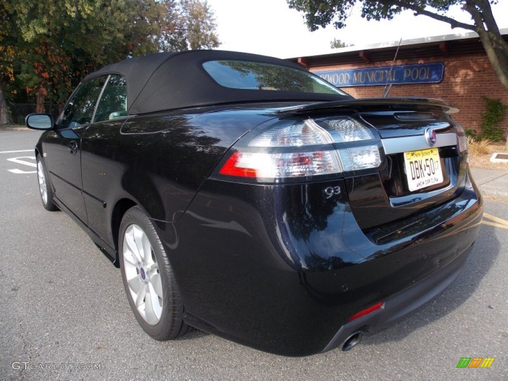 2010 9-3 Aero Convertible - Jet Black Metallic / Parchment/Black photo #3