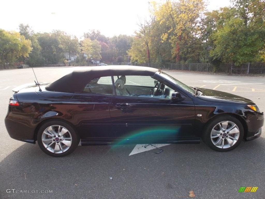 2010 9-3 Aero Convertible - Jet Black Metallic / Parchment/Black photo #6