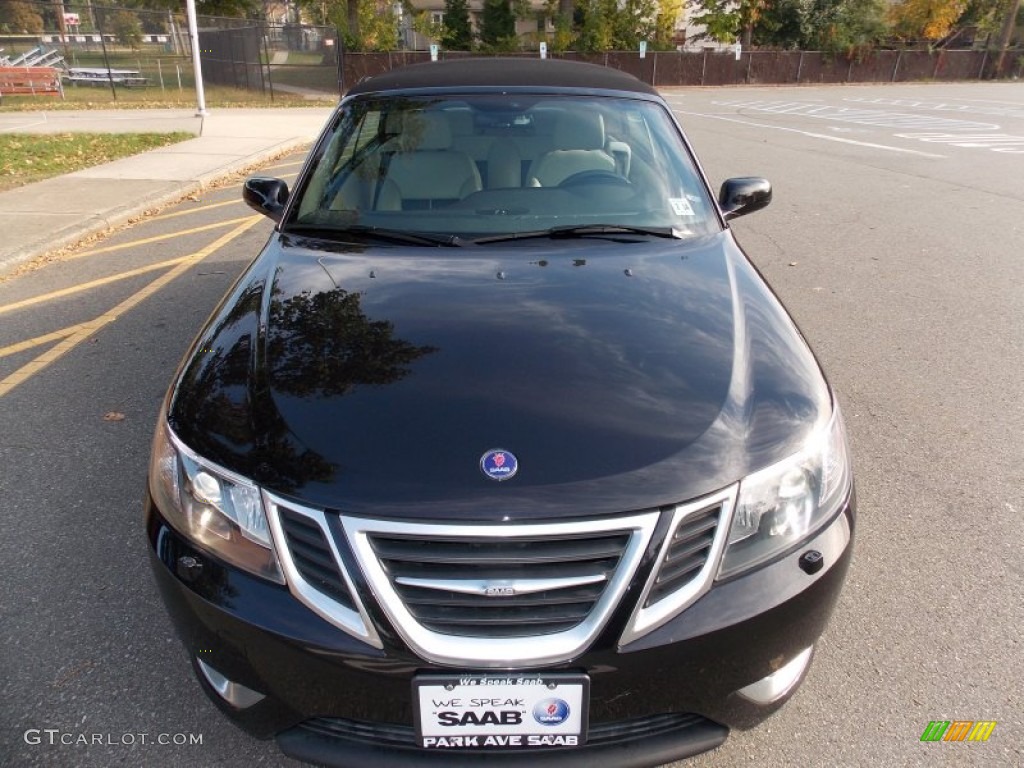 2010 9-3 Aero Convertible - Jet Black Metallic / Parchment/Black photo #9