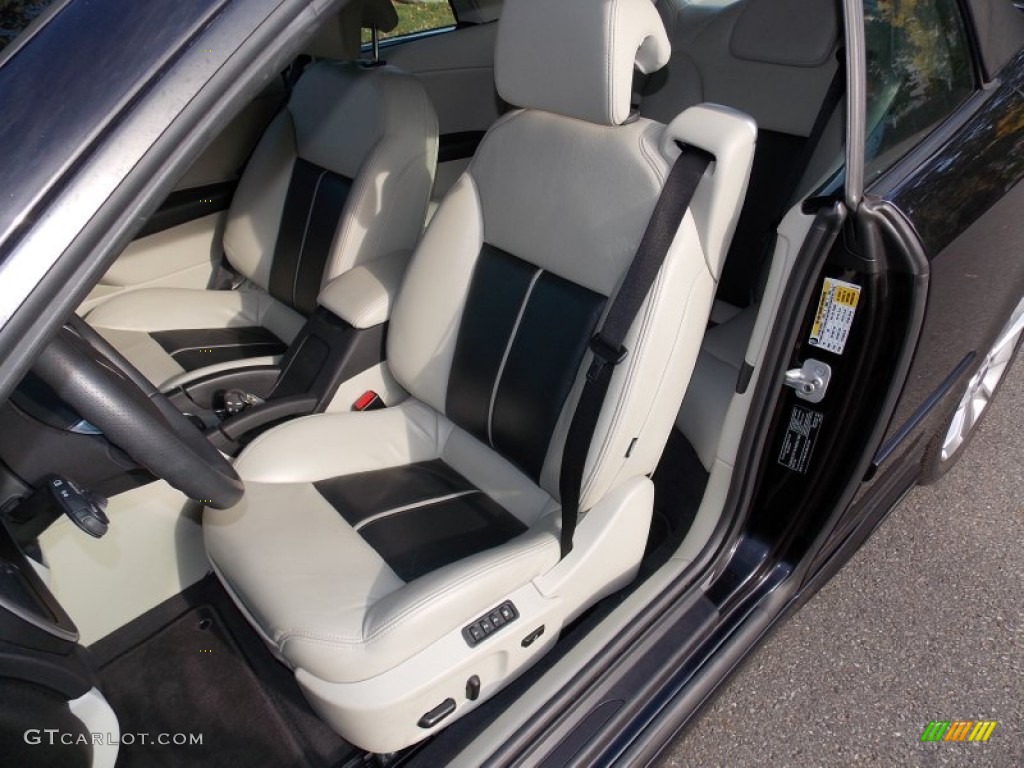 Parchment/Black Interior 2010 Saab 9-3 Aero Convertible Photo #87035151