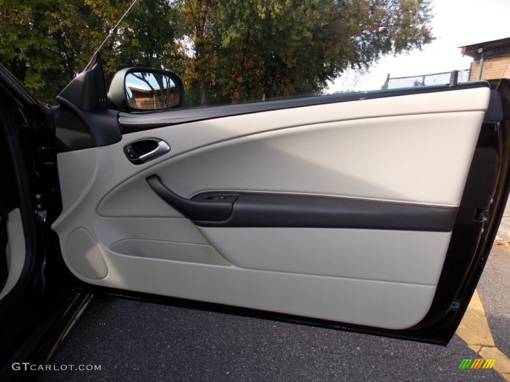 2010 Saab 9-3 Aero Convertible Parchment/Black Door Panel Photo #87035268
