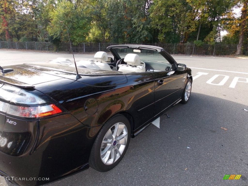 2010 9-3 Aero Convertible - Jet Black Metallic / Parchment/Black photo #27