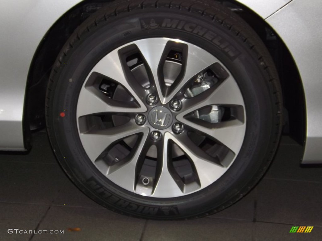 2014 Accord EX-L Coupe - Alabaster Silver Metallic / Black photo #3