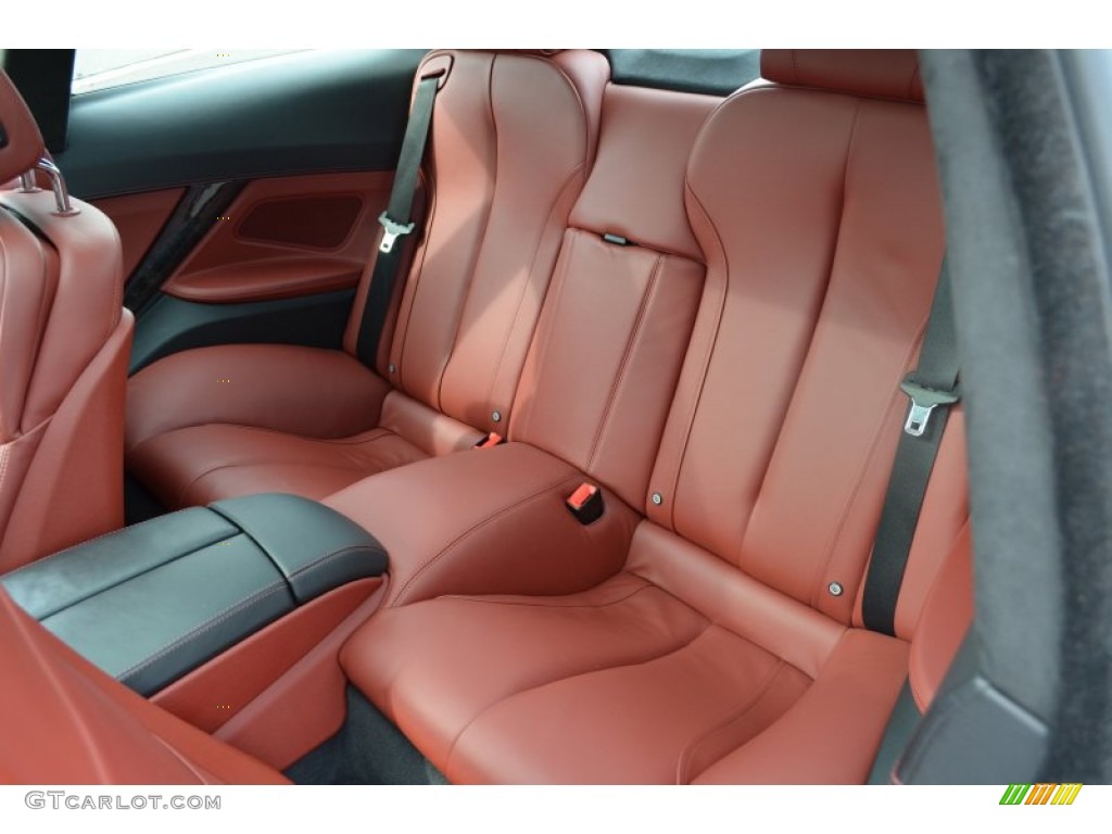 Vermillion Red Nappa Leather Interior 2012 BMW 6 Series 650i xDrive Coupe Photo #87038463