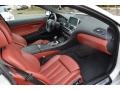 Vermillion Red Nappa Leather Prime Interior Photo for 2012 BMW 6 Series #87038871