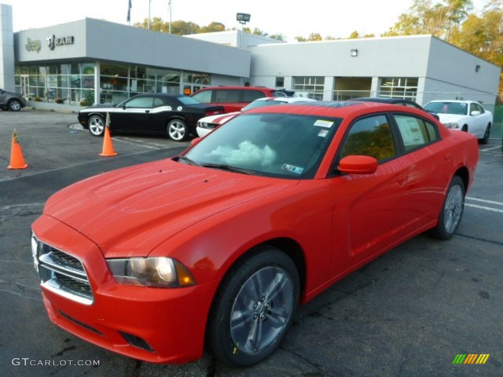 2014 Charger SXT AWD - TorRed / Black photo #1