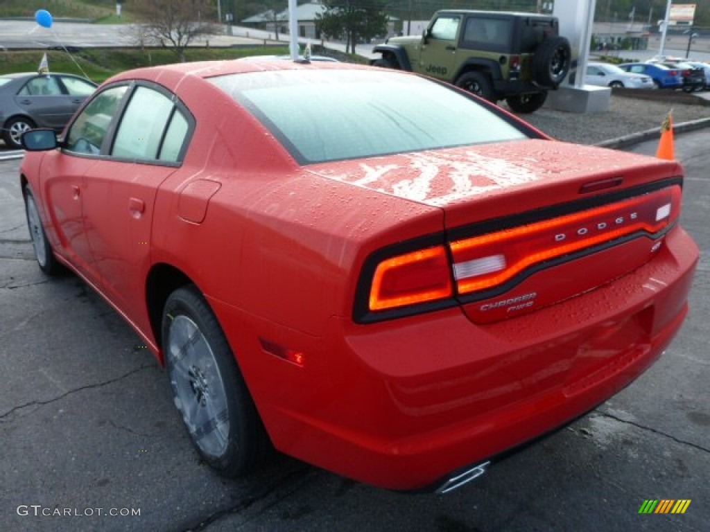 2014 Charger SXT AWD - TorRed / Black photo #3