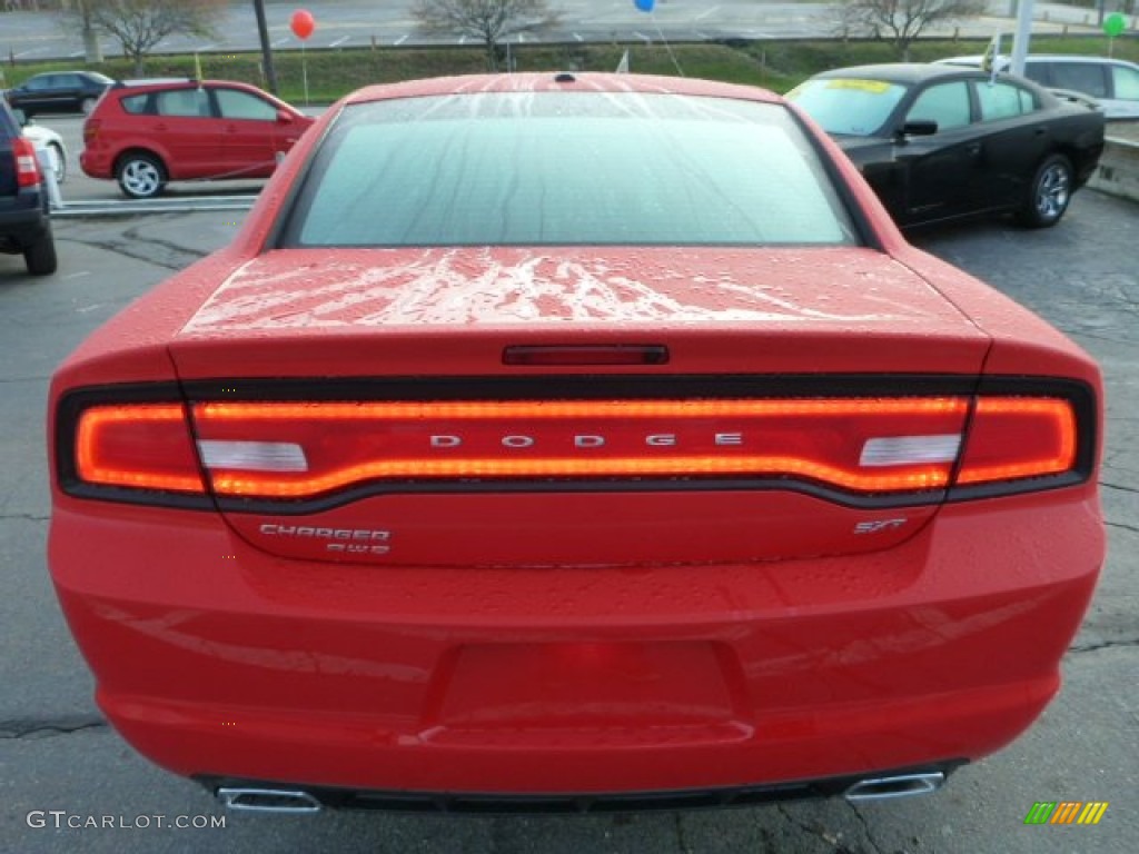2014 Charger SXT AWD - TorRed / Black photo #4