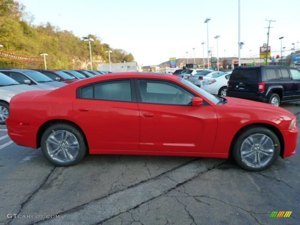 2014 Charger SXT AWD - TorRed / Black photo #6