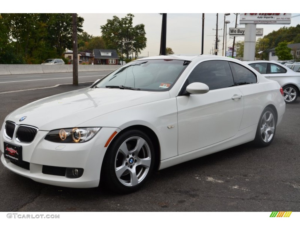 2008 3 Series 328i Coupe - Alpine White / Black photo #1
