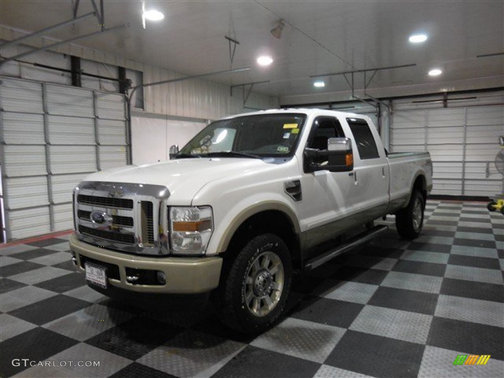 2010 F350 Super Duty King Ranch Crew Cab - Oxford White / Chaparral Leather photo #3