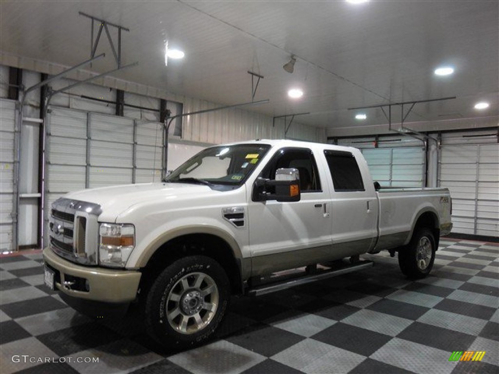 2010 F350 Super Duty King Ranch Crew Cab - Oxford White / Chaparral Leather photo #4