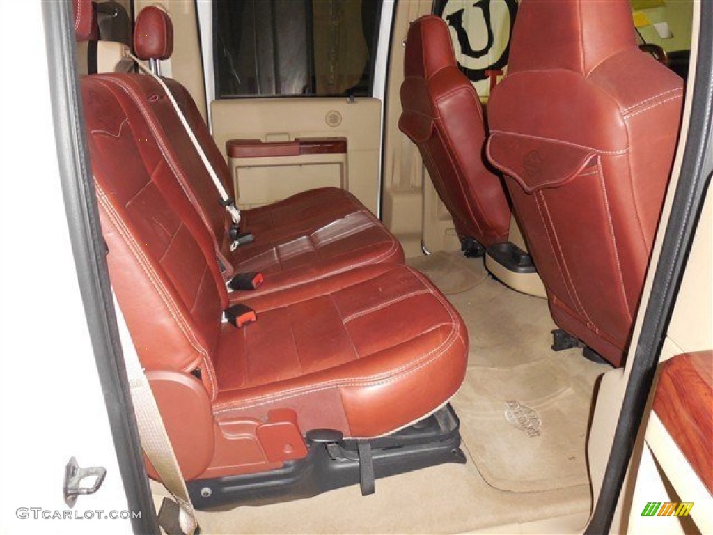 2010 F350 Super Duty King Ranch Crew Cab - Oxford White / Chaparral Leather photo #20