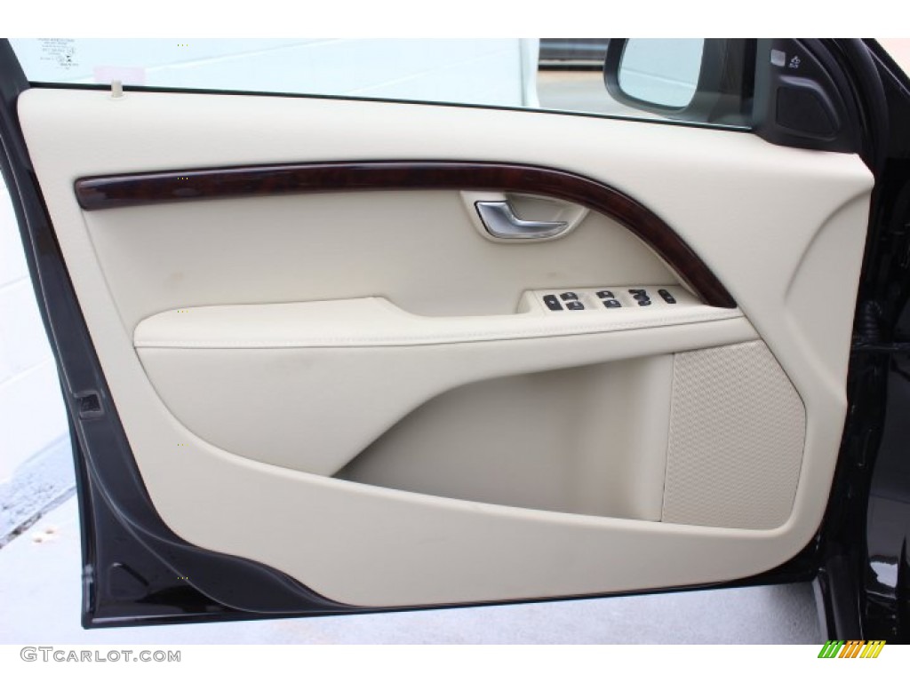 2014 Volvo S80 T6 AWD Platinum Soft Beige/Sandstone Door Panel Photo #87040896