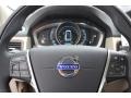 Soft Beige/Sandstone 2014 Volvo S80 T6 AWD Platinum Steering Wheel