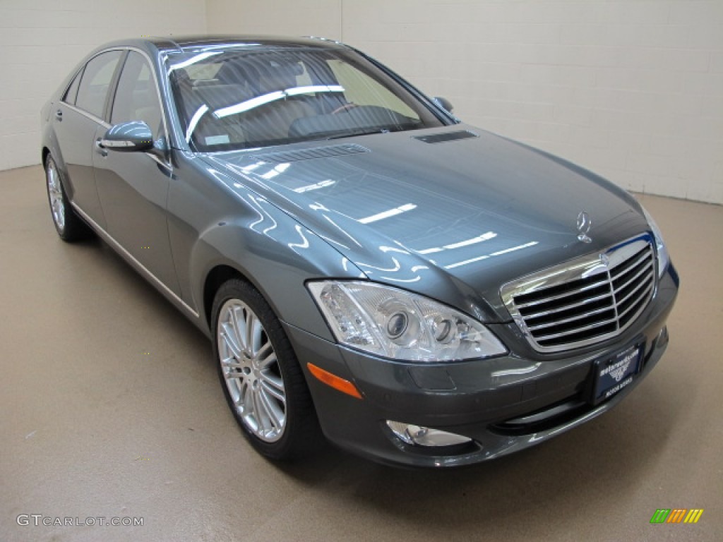 2007 S 550 Sedan - Flint Grey Metallic / designo Porcelain Beige photo #1