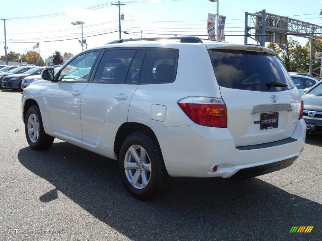 2010 Highlander SE 4WD - Blizzard White Pearl / Sand Beige photo #4