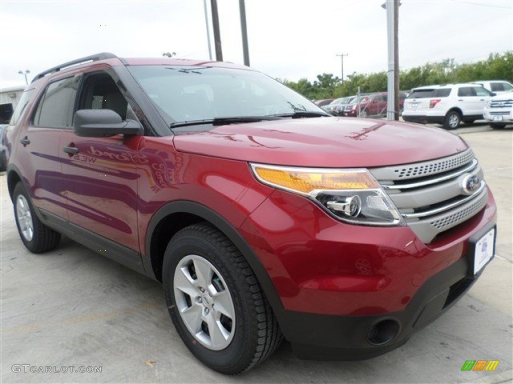 2014 Explorer FWD - Ruby Red / Medium Light Stone photo #7