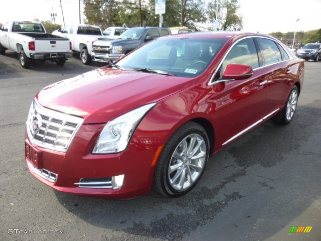 Crystal Red Tincoat 2014 Cadillac XTS Premium AWD Exterior Photo #87043491