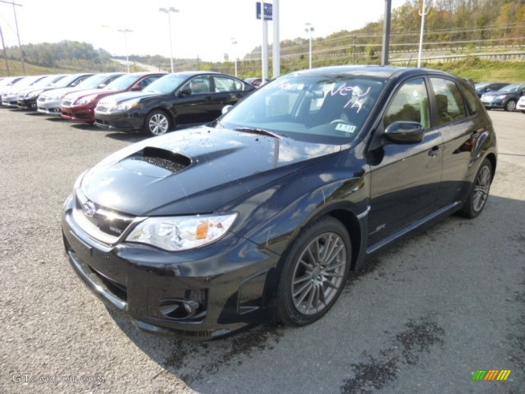 2014 Impreza WRX Premium 5 Door - Crystal Black Silica / Carbon Black photo #3