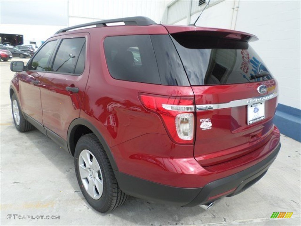 2014 Explorer FWD - Ruby Red / Medium Light Stone photo #3