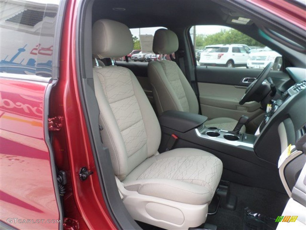 2014 Explorer FWD - Ruby Red / Medium Light Stone photo #9