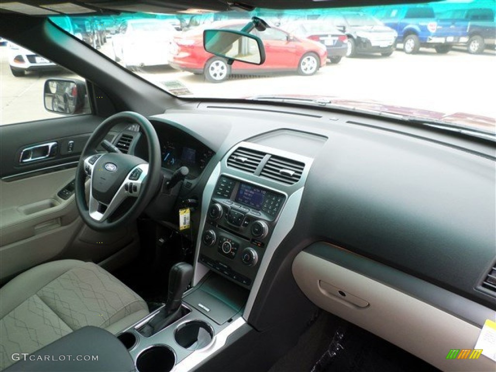 2014 Explorer FWD - Ruby Red / Medium Light Stone photo #11