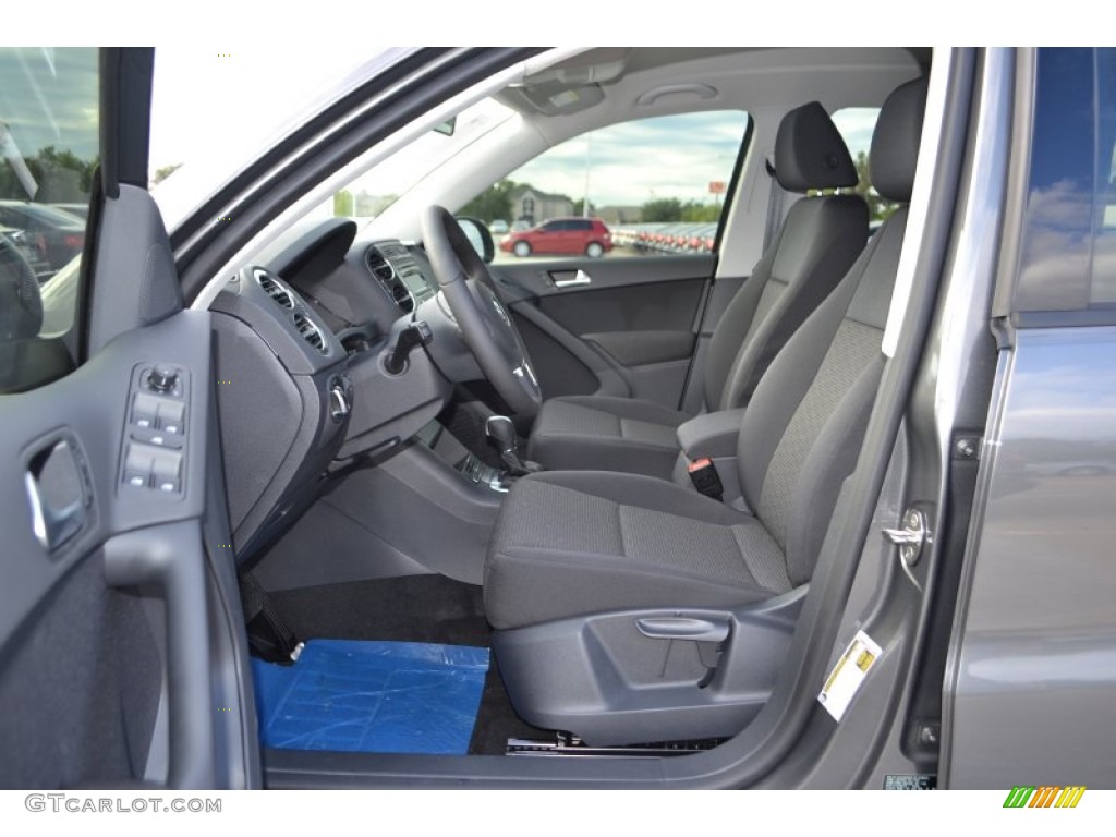 2014 Tiguan S - Pepper Gray Metallic / Black photo #3